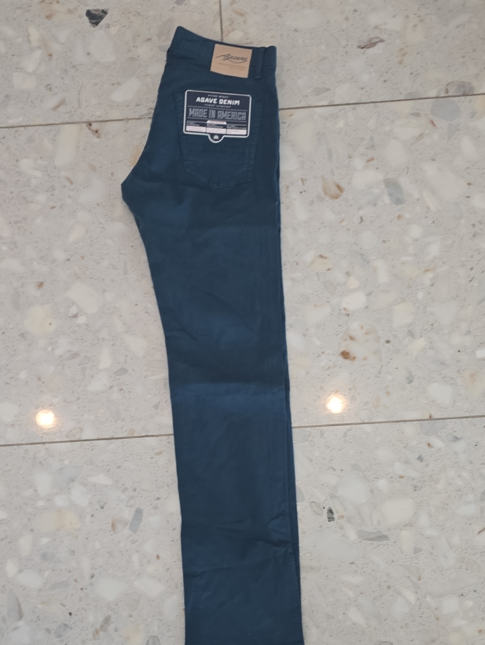 Agave Slim Straight Jeans in Dark Blue